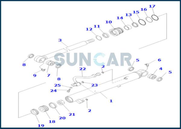 707-98-26310 7079826310 Bucket Cylinder Seal Repair Kit for PC55MR-3