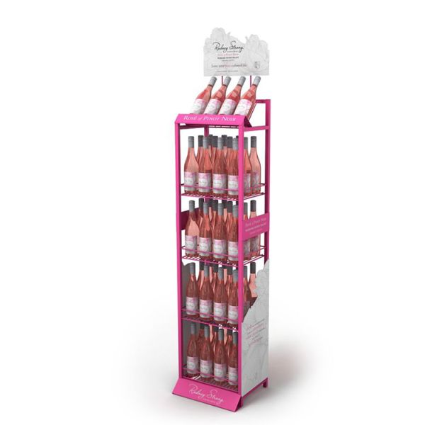 Self Vending Pet Dog Food Display Rack Supermarket Display Wire Racks For Retail Stores