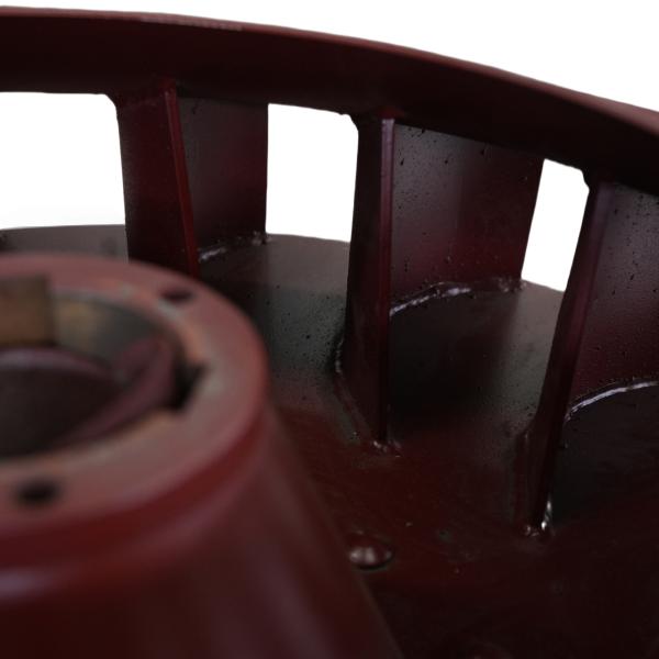 High-Strength Red Centrifugal Fan Impeller (Garbage Suction Special)， Industrial-Grade Corrosion-Resistant Red Steel Impeller, Fan Auxiliary Blowing & Debris-Suction Component