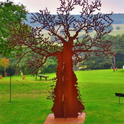 Escultura Humanoid do aço de Art Statue Rusty Outdoor Corten do metal da árvore