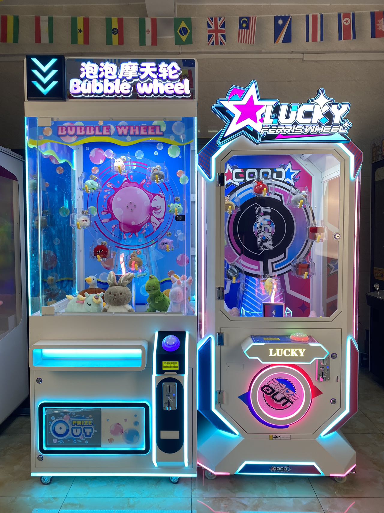 Magic Coin Claw Machine, Lucky Ferris Wheel Mode, High Profit for Indoor Entertainment Center