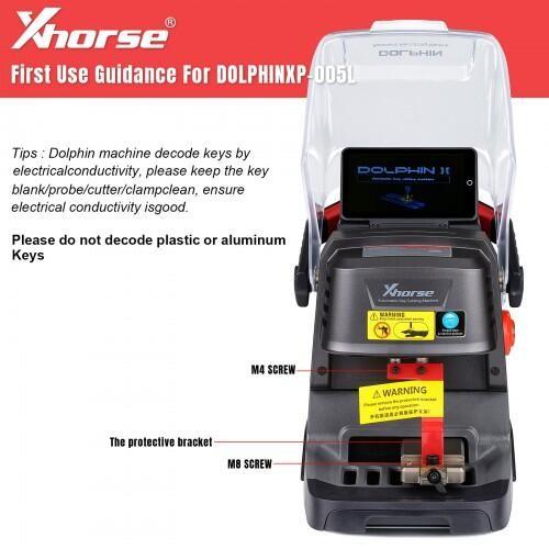 Xhorse Dolphin XP005L XP-005L Key Cutting Machine Plus VVDI Key Tool Max Pro Remote Programmer with MINI OBD Tool Function
