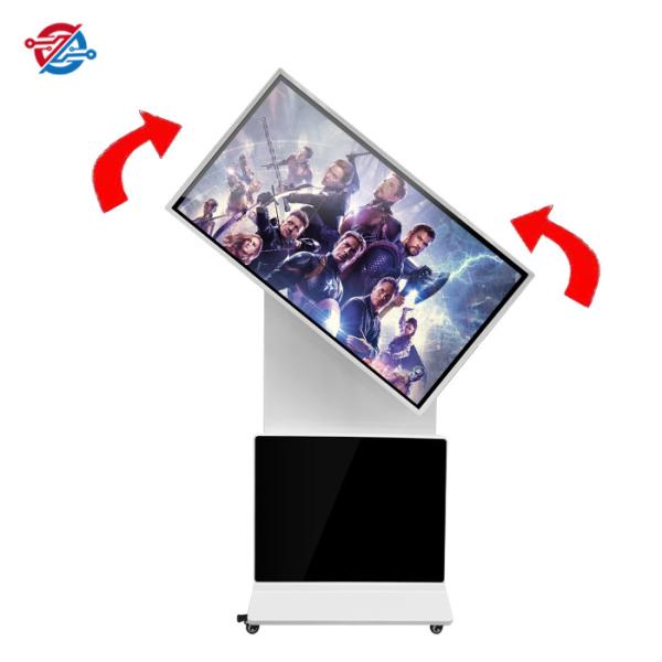 USB Udpate Advertisement Rotating advertising kiosk LCD Player In 43 49 55 2K Resolution