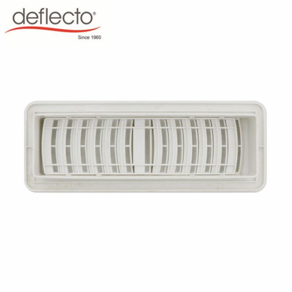 HVAC Parts Plastic Air Vents PP Wall Mounted Floor Register White Air Outlet 3'' X 10''