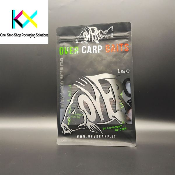 Resealable Cat Food Packaging Bags Recyclable Flat Bottom With Good Barrier