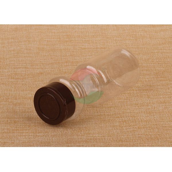 Recyclable Clear Plastic Cylinder 200Ml Spice Packaging Canister With Shake Top