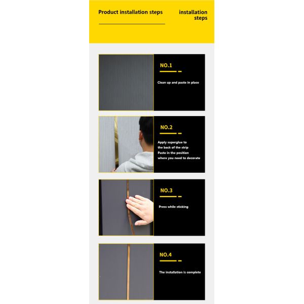 Jinhengsteel Wall Decorative Flat Tile Trims Metal Strips Stainless Steel