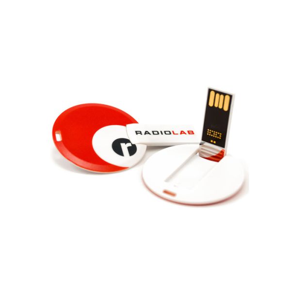 Round Gift USB Flash Drive Custom 4Gb-64Gb Credit Card USB Flash Drive