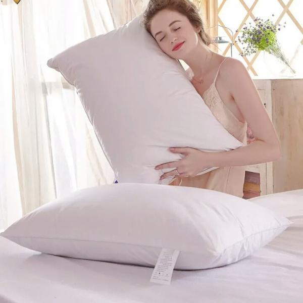 Anti Static Double Adjustable Soft Hotel Pillows Cotton Filled Pillows