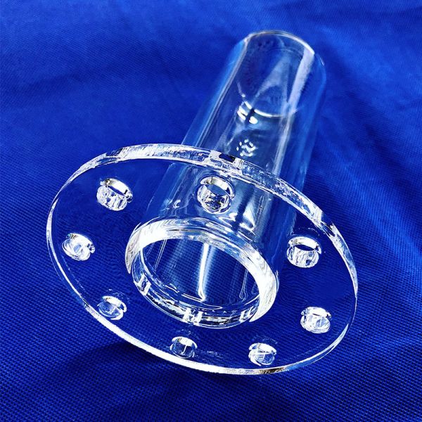 High-purity 99.99% Quartz Flange Tube for High-temperature Resistant 1100℃ and Corrosion Resistant Applications