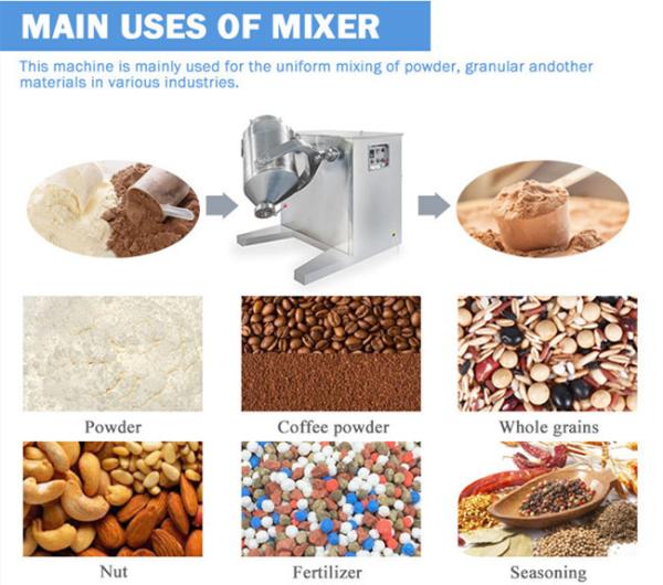 TIANHE Máquina de mistura tridimensional de processamento farmacêutico de pó / grânulos