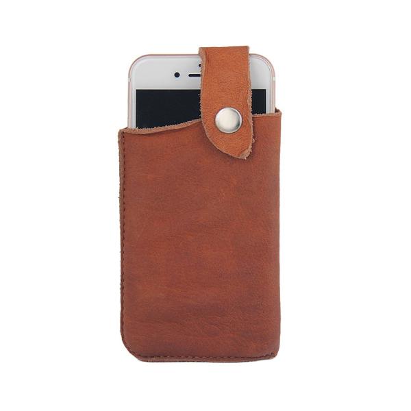 Natural Genuine leather wallet case for Apple iphone 7 plus premium real leather iPhone 7 case Vintage