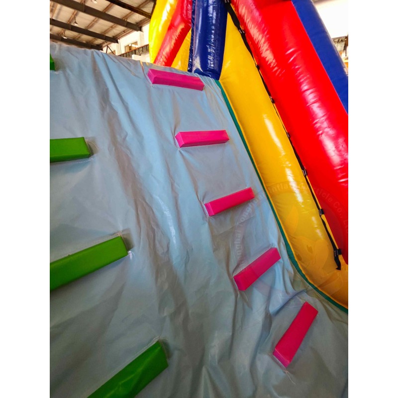 Inflatable Obstacle Course With Climbing Slides Tunnels And Racing Lanes for Outdoor Team Building Events And Challenge Projects