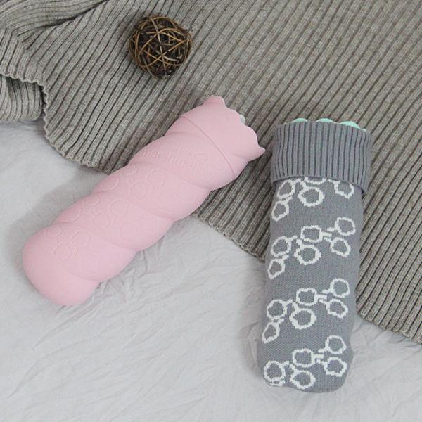 Bouteille d'eau chaude en silicone Sac confortable pour soulager la douleur Cou et épaules Pieds plus chauds Crampes menstruelles Compresse chaude et froide