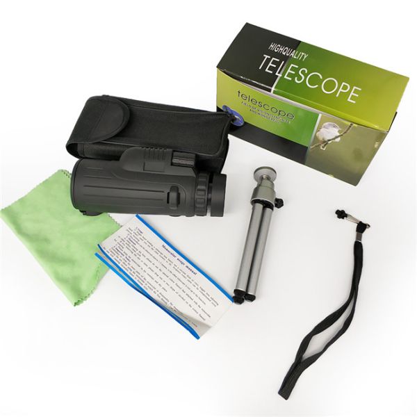 Оптически стеклянный телескоп сотового телефона 12x50 Monocular с Eyecup извива-вверх