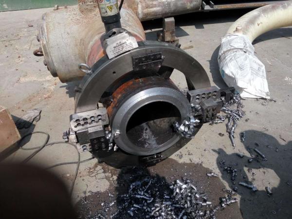 ISO Portable Edge Pipe Cutting Machine , Pipe Cutting And Beveling Equipment