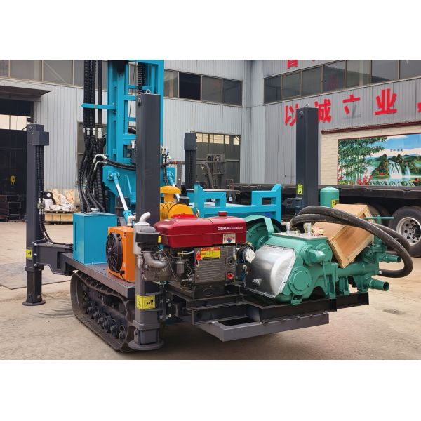 Rubber Tracked Water Well Drilling Rig For Farmland Irrigation Wells