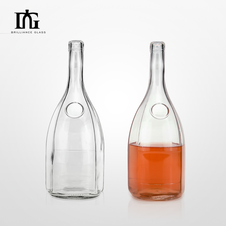 700ml 750ml 1000ml Glass Liquor Bottle for Vodka Tequila Gin Sealed Cork Lid Included