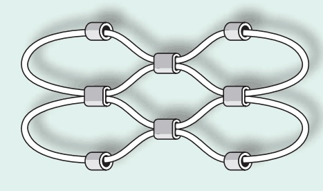 Malla inoxidable de la cuerda de alambre de acero del diamante 60*60m m de Inoxidable