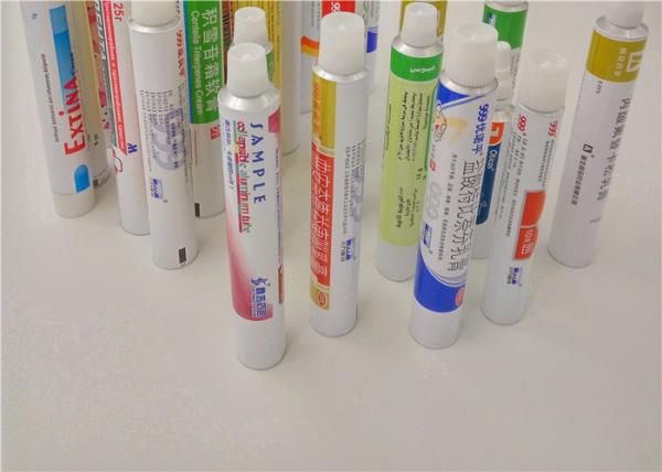 Squeeze Metal Aluminum Packaging Tubes For Gels / Creams / Ointments