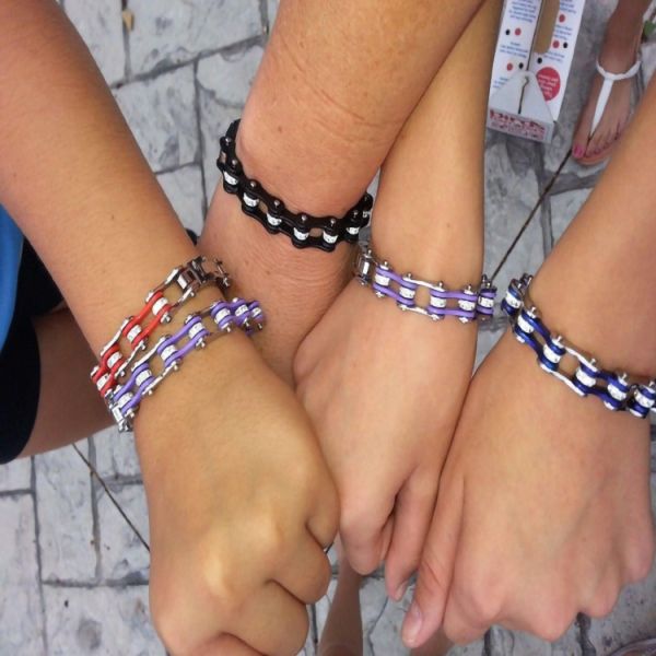 Retro Heavy Stainless Steel Bike Chain Antiqued Worn Look Motorcycle Chain Men Bracelet