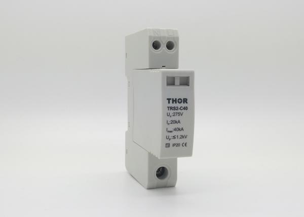 SPD Single Phase Surge Arrester , 275V 3KA Electrical Surge Protectors Long Service Time