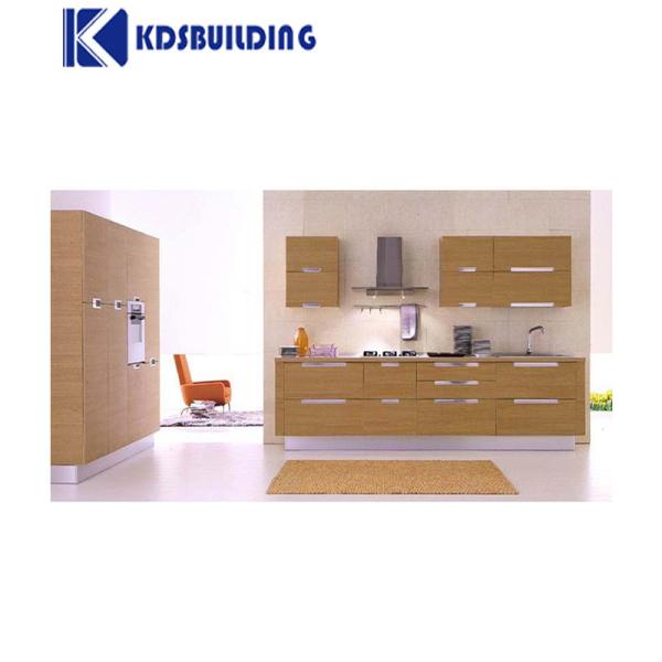Fiberboard Modern Design Modular Custom Kitchen Black Cabinet With Clean Handle Less Look