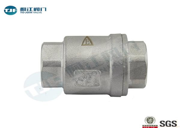 2 - Piece Lift Check Valve , 1/2 - 2 BSP Threaded Stainless Non Return Valve