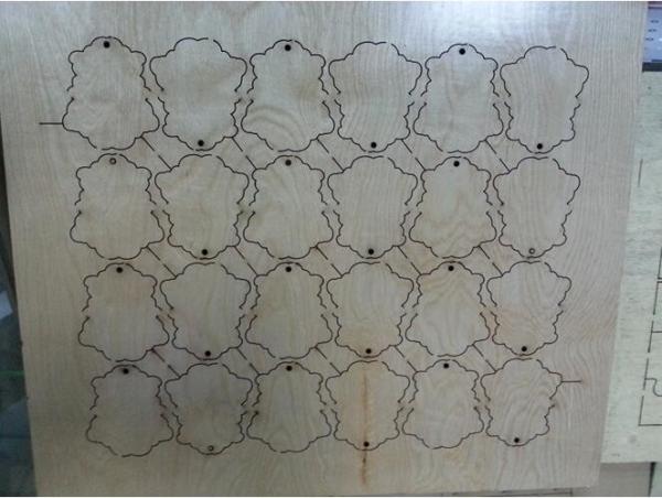 Wood Laser cutting machine  / Die Board laser cutter for wood industry