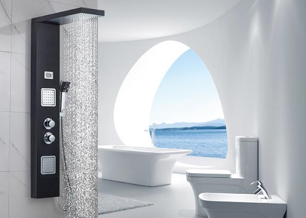 ROVATE 304 Stainless Steel Wall Mount Shower Panel With Body Shower Jets