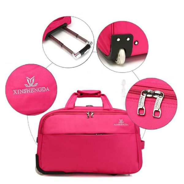 Вагонетка вещевого мешка нейлона женщин людей общая с колесами