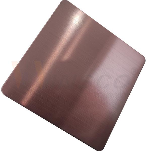 RUÍDO de aço inoxidável de Rose Gold da folha da linha fina de 1000x2000mm 201 304 316