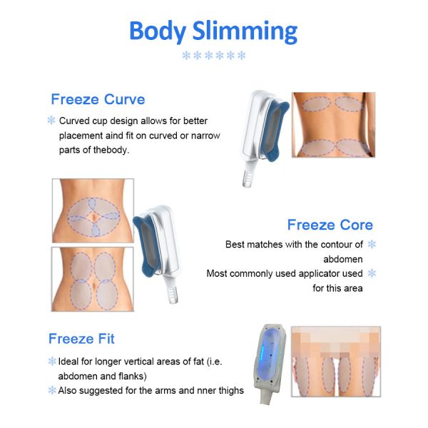 Full Body Fat Freezing Machine With 9 Replaceable Heads For Body Fat Loss