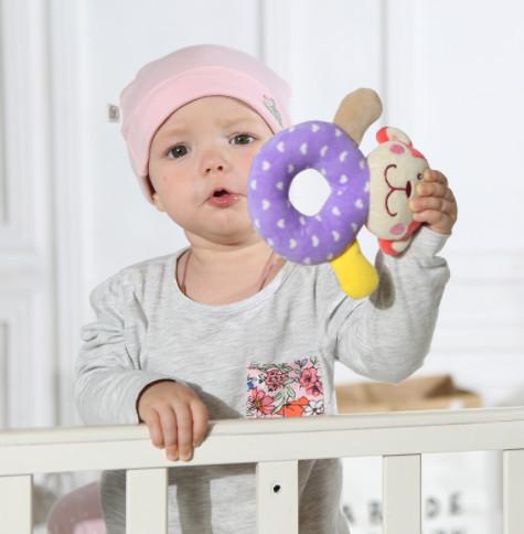 Baby Hand Grip Infant Plush Toy 0-1 Year Old Hand Ringer Plush Toy