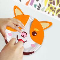 os animais 3D forram as placas não tóxicas para as mãos das crianças em idade pré-escolares no treinamento da capacidade