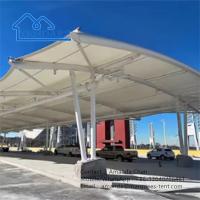 Sombra de vela Telhado de telhado de carro Sombra de cantilever arquitetônico Sombra de estacionamento