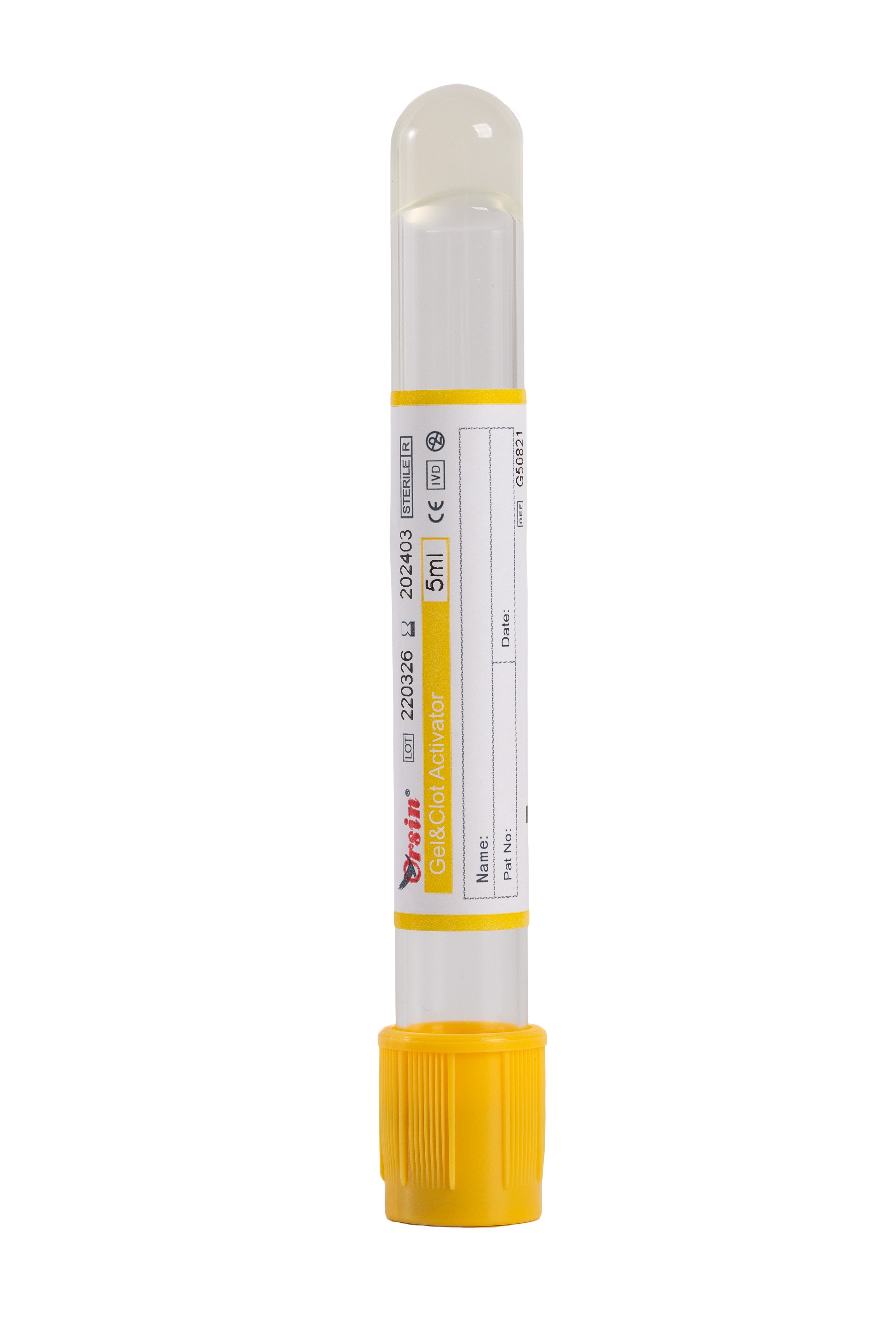 6ml 5ml Separation Clot Activator Gel 4ml Collection Tubes For Phlebotomy