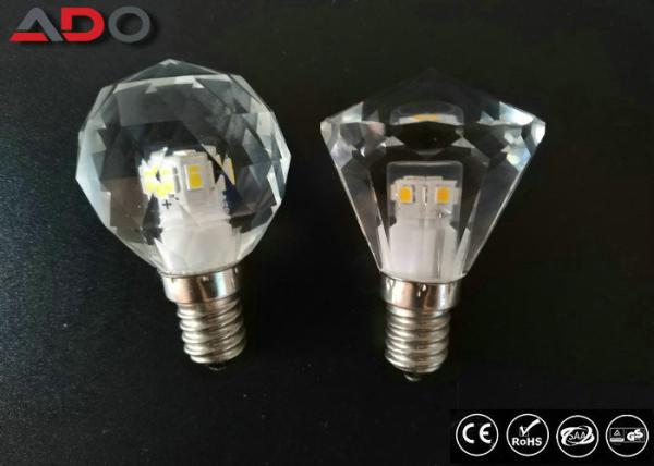 450lm Dimming Led Candle Lights , 4.3w 2700k Light Bulb Crystal E12 Base
