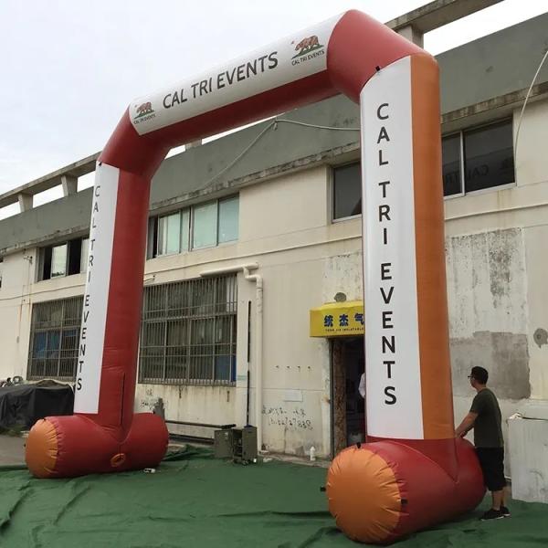 Arco de entrada exterior Arco inflável de corrida de início de linha de chegada Arco inflável para evento publicitário