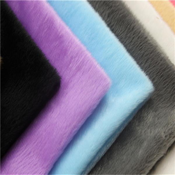 100% polyester plush fabric velboa fabric india knitted short pile plush fabric