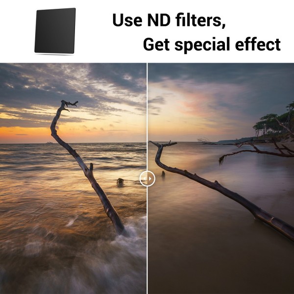 100x100mm ND Lens Filter ND8 Camera ND Filter With 3 Stops Light Reduction And HD Optical Glass