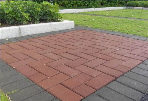 Estilo Antigo Água Permeável Barro Cerâmico Betão Pavimentação tijolo em preto cinza e vermelho