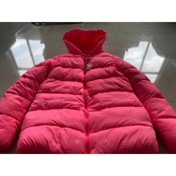 Pink Girl's Padded Coats Children's Winter Clothes 100% Polyester