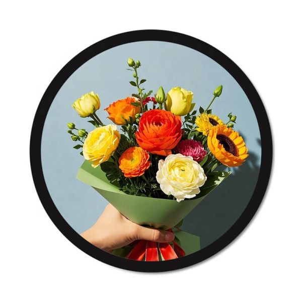 Creative Round LCD Screen Circular Digital Signage Smart Advertising Display Wall Mounted Hanging Monitor for Luxury Store OEM