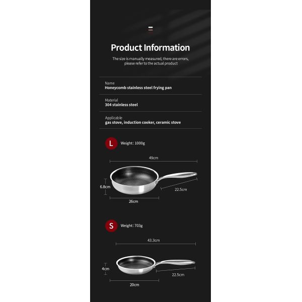 L'acier inoxydable de la catégorie comestible 304 collent non Pan Honeycomb Pot Bottom