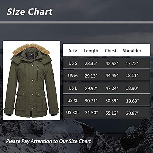 100% Oxford Synthetic Material Womens Long Puffer Coat Parka With Detachable Hood