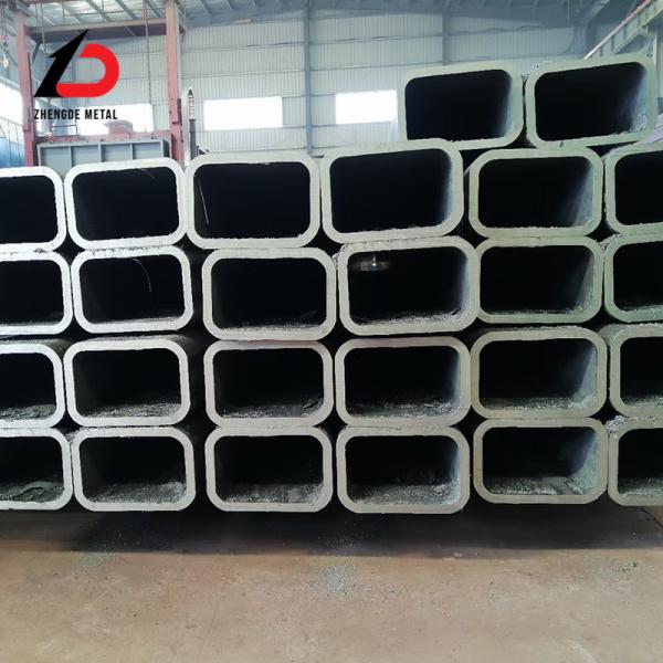 China Factory S235jr Ss400 S235j0 A572 Carbon Steel Rectangular Seamless Tube Low Carbon Seamless Steel Tube Galvanzied Rectangular Tube for Building Material
