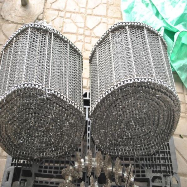 Customizable Stainless Steel 304 High Temperature Resistance Chain Link Spiral Wire Mesh Conveyor Belt