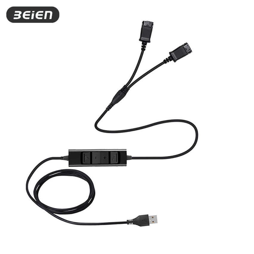 Call Center QD Training Cable Accessories o USB Y-Type Splitter, Quick Disconnect Headset