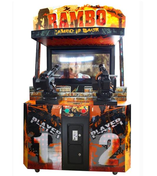 Amusement Park 55 LCD Rambo Arcade Machine 400w Arcade Shooting Game Machine